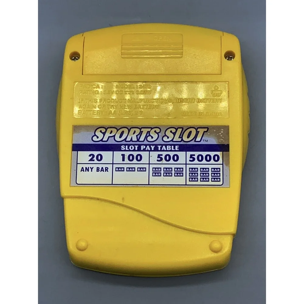 Vintage Radica: Sports Slot Handheld Electronic Game Tested Works Radica 3470
